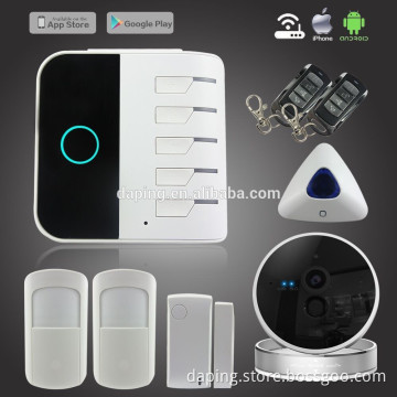 2015 newest APP control Dual Network alarm system WIFI&GSM alarm system IP camera alarm system